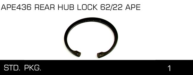 APE436 REAR HUB LOCK 62 22 APE